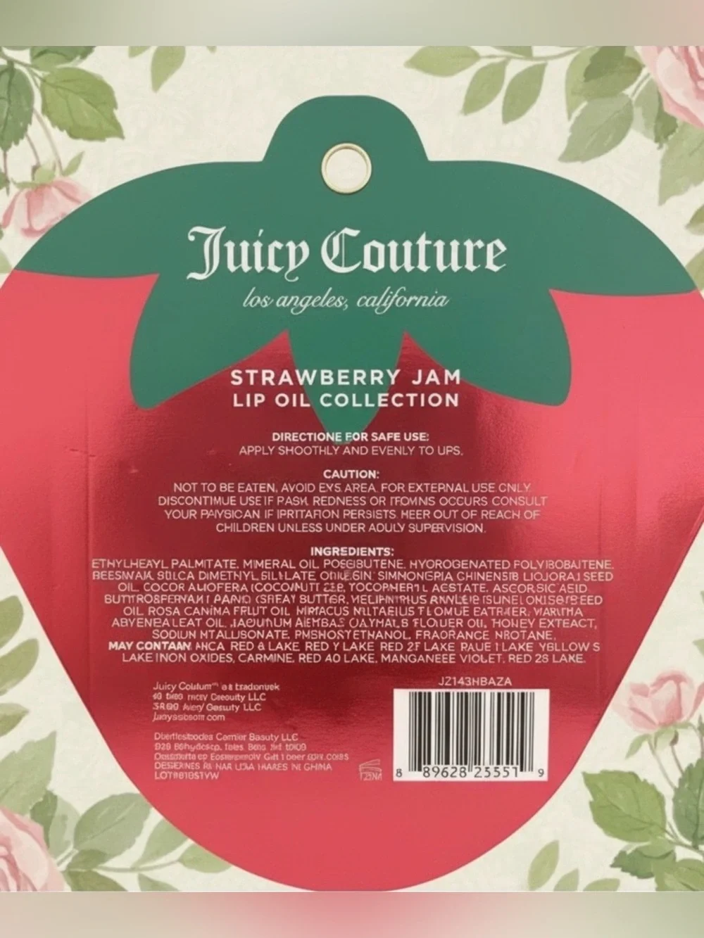 Juicy Couture Strawberry Jam Lip Oil Collection Gift Set NWT